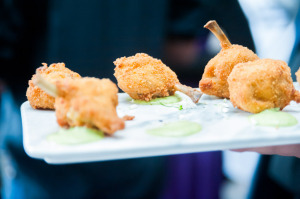 Chicken lollipops canapes