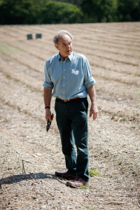 John Keeler giving a tour of the asparagus fields