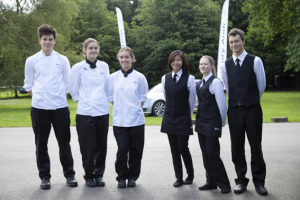 City of Bath College Hospitality Students helping out