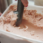 Ice cream made with Ponthier puree