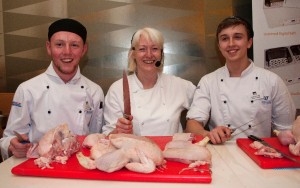 Louise and Students Chicken Butchery