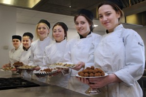 Students with Petit Fours