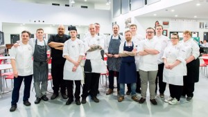 The MasterChef finalists and their assessors