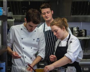 Head Chef Ross overseeing students
