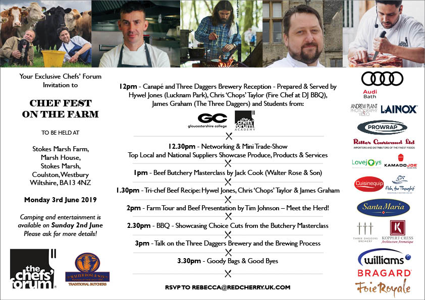 Chef Fest Invitation Monday 3rd June