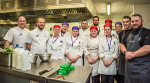 Students and chefs