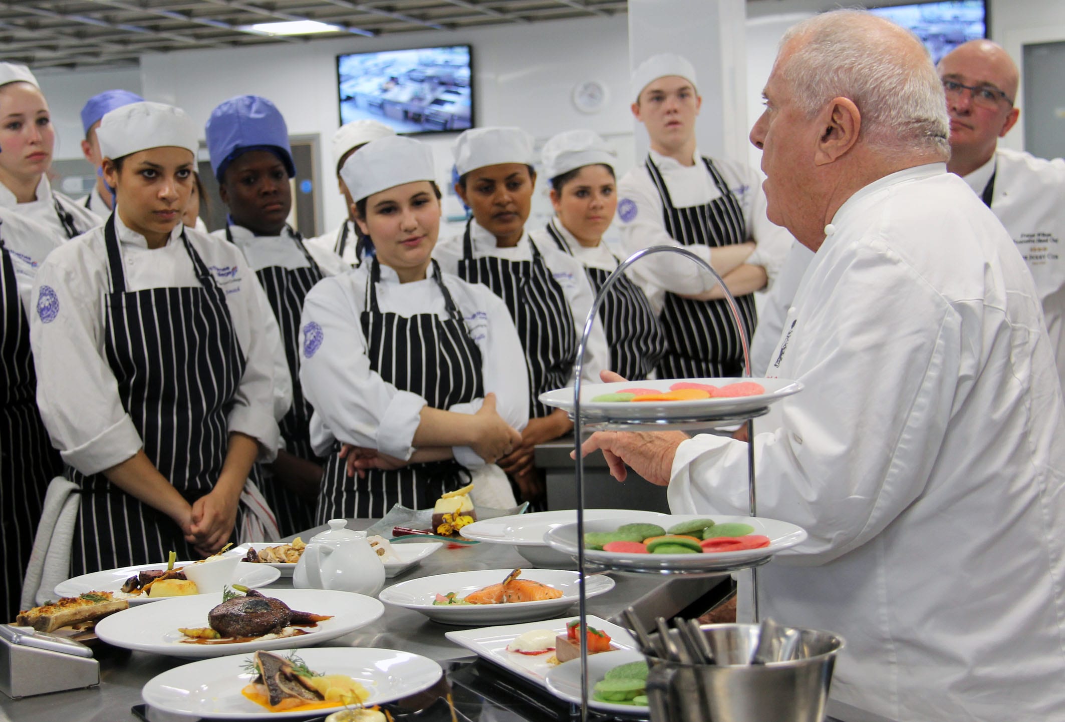South Thames College Students Treated to a Masterclass from the Legendary Albert Roux OBE